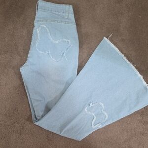 Light Blue Distressed Women Jeans